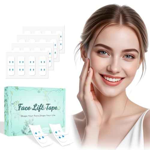 Face Neck Tape Lifting Invisible,Face Lift Tape, Instant Facelift Tape,Makeup V-Edge Face Patches,Necks Less Strip for Women Turkey Neck,Jowl,Eye,Loose Skin,Wrinkle,Double Chin (1 Count (Pack of 172))