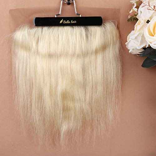 Bella Hair #613 Blonde Lace Frontal Closure | One Donor Virgin Human Hair Straight | Bleached Knots with Baby Hair (Ear to Ear 13x4 18inch)
