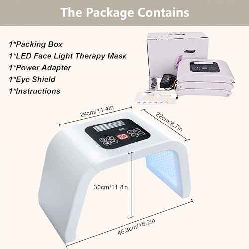 Led-Face-Tool£¬LED Light Therapy Facial Mask£¬7 in 1 Beauty Equipment for Skin Care at Home