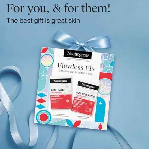 Neutrogena Flawless Fix Sensitive Skin Acne Patch Duo Set, Hydrocolloid Pimple Patches to Protect and Shrink Pimples Overnight, Includes 30 Count Variety Pack & 36 Mini Patches, 66 Count