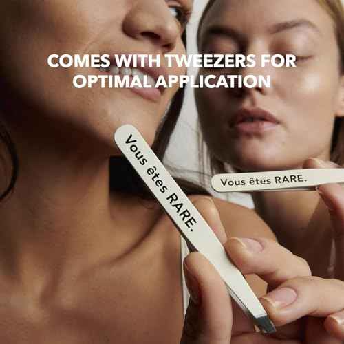 RARE Paris - Carbone Glac? - Purifying Carbon Black Under Eye Patches - Cleanses & Tightens - With Hamamelis & Mallow - Purifying, Firming & Revitalizing - Multi-Active Serum Formula - 30 Pairs