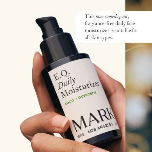 EQ Daily Moisturizer - EGCG + Quercetin - Hydrating Face Cream - For Dry Skin, Redness & Blemishes - With Jojoba & Squalene Oil - Lightweight Plant-Based Formula - 1.69 fl oz