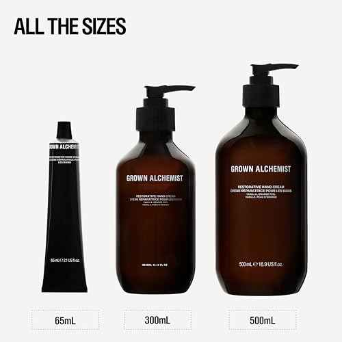 Grown Alchemist Restorative Hand Cream. Vanilla and Orange Peel. Non-Greasy Moisturizer to Nourish and Soften Hands (65ml).