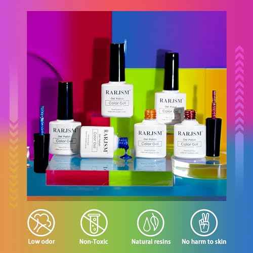RARJSM 9D Neon Cat Eye Gel Nail Polish Set 6 Colors Velvet Silver Glitter Bright Orange Blue Red Green Rose Purple Ice Gel Polish with Magnet Stick UV LED Curing Requires Soak Off Home Salon Diy