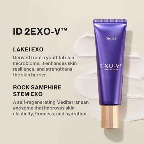 idplacosmetics id EXO-V Prolifting Cream 1.7 fl.oz (50 ml) ? Exosome Cream 10,000 PPM with Sodium DNA (PDRN) & ID Booster Liposome, Hydro LC Gel Matrix, Korean moisturizer, after microneedling