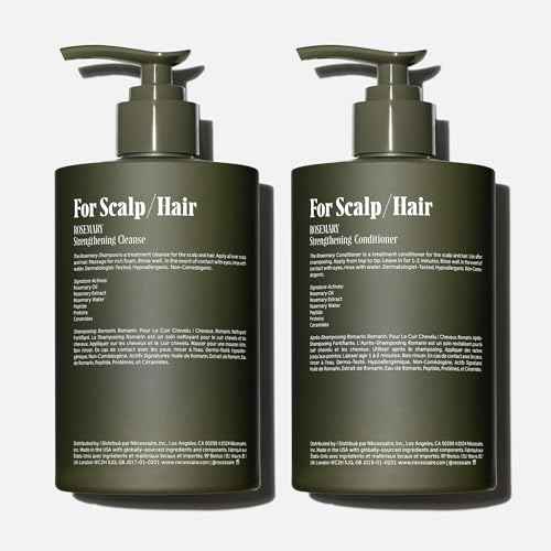 N?cessaire Rosemary Hair Duo - Shampoo and Conditioner Set for Women + Men. Rosemary Oil + Proteins For Stronger Hair. 500 ml / 16.9 fl oz