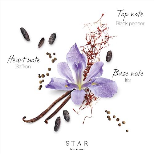 Mauboussin - Star For Men 90ml (3 Fl Oz) - Eau de Parfum for Men - Woody & Amber Scents