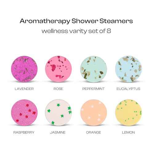 Shower Steamers Aromatherapy for Women Shower Bombs Great Smell with Natural Essential Oil, Perfect Gifts for Girls, Relaxing Set for Self Care SPA -Ideal Birthday, Pack of 8 (Multicolor)