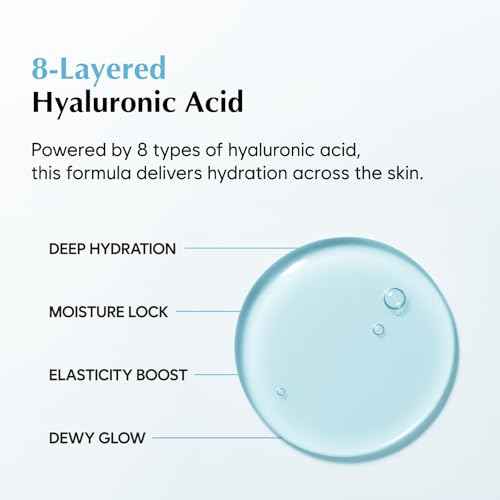 MIDHA Hyaluron Hydrating Serum, Deep & instant moisturizing, 8 layer hyaluronic acid contained, quick hydrating serum, vegan