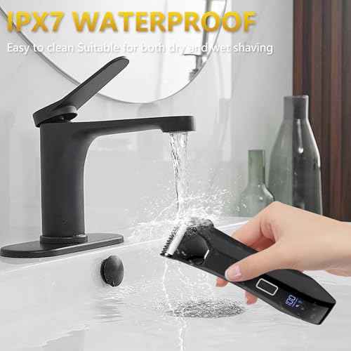 Manscaper Trimmer for Men, 2-in-1 Ball & Body Hair Groomer - Pubic & Groin Hair Shaver with Dual-Head, No-Nick Shaving, Smooth Grooming - Lightweight, Travel Lock, IPX7 Waterproof & LED Display