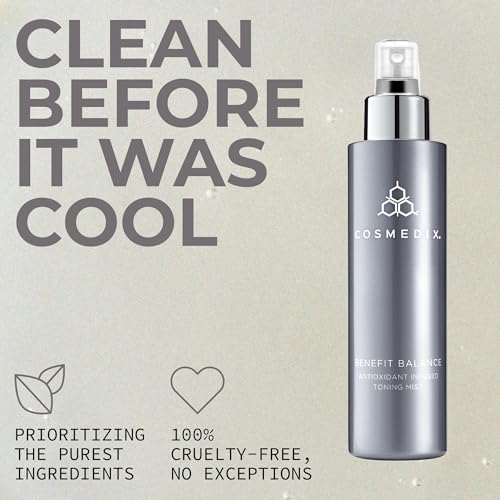 COSMEDIX Benefit Balance Toner for Face - Ultra-Nourishing & Hydrating Facial Toner Face Mist for Fine Lines & Wrinkles - Deep Cleansing Facial Skin Care for Moisturized, Radiant-Looking Skin