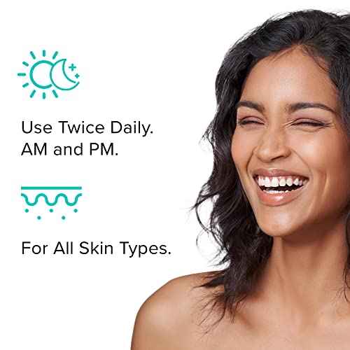 ClarityRx C-Results Vitamin C Brightening Face Serum, Natural Plant-Based Anti-Aging Facial Treatment for Dark Spots & Acne Scars