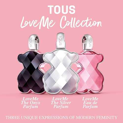 TOUS LoveMe the Silver Parfum for Women, Long-Lasting Floral Fragrance, Elegant Scent with Notes of Rose, Jasmine and Musk. Long-Lasting Scent for Everyday Wear, 3 Fl Oz