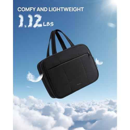 Telena Travel Toiletry Bag with Jewelry Organizer for Women, Puffy Hanging Makeup Bag Lightweight Cosmetic Bag Organizer for Travel Essentials