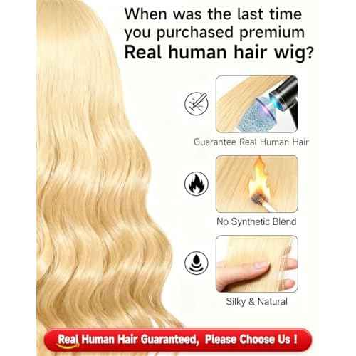 613 Lace Front Wig Human Hair Guaranteed 100% Virgin Human Hair 13x6 200 Density Body Wave Lace Front Wigs Soft Bouncy Blonde Wig Human Hair No Tangle No Shedding 613 HD Lace Frontal Wigs 28 Inch