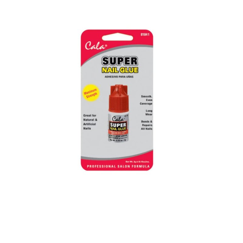 CALA Super Nail Glue - Professional Quality Adhesive for Press-On Nails & Tips | Maximum Strength Hold, 1 Count
