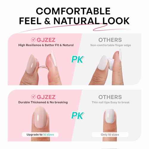 Chocolate Brown Fall French Tip Press on Nails Short Almond - GJZEZ Soft Gel Fake Nails Press Ons with 3D Sculpting Wave, Durable Handmade Glue on Nail | 16 Sizes - 32 Reusable Nail, Mocha Mousse
