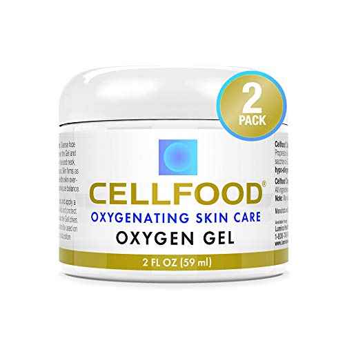 Cellfood Oxygen Gel - 2 oz, 2 Pack - Tightening and Firming Face Moisturizer - Aloe Vera, Lavender Blossom Extract, Glycerine - Hypoallergenic, Non-GMO