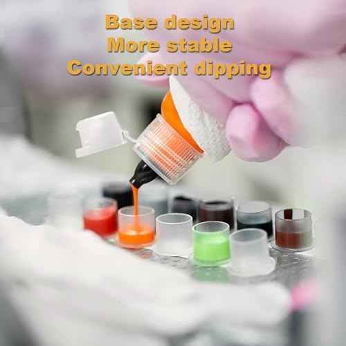 300pcs Tattoo Ink Caps with Base - Jconly Tattoo Ink Cups Pigment Caps for Tattoo Permanent Makeup Container Cap Mixed #11 Small #14 Medium #17 Large Tattoo Supplies Tattoo Ink