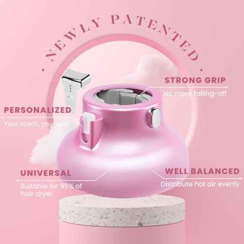 Universal Hair Diffuser ¡°Super Sturdy¡± 1.7 Inch to 2.6 Inch for Natural Curly and Wavy Hair, Hair Dryer Attachment (Pink 2 Aroma Upgrade)