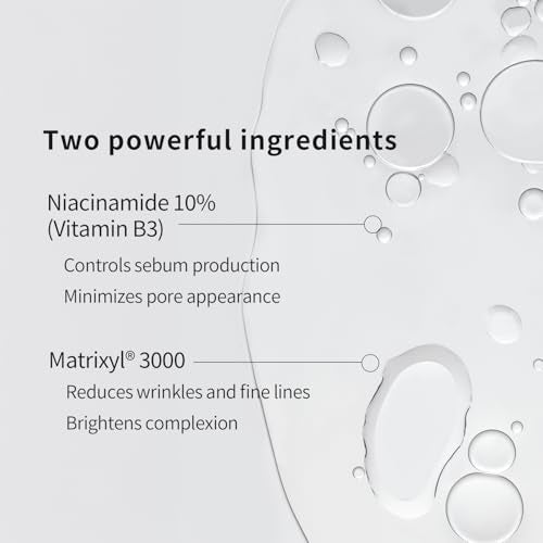Epielle Complex Niacinamide 10% + Peptides Serum 3 fl.oz, Glowing and Firming Formula for Uneven Tone & Enlarged Pores, Anti-Aging Serum for Face, Korean Skin Care for Glass Skin