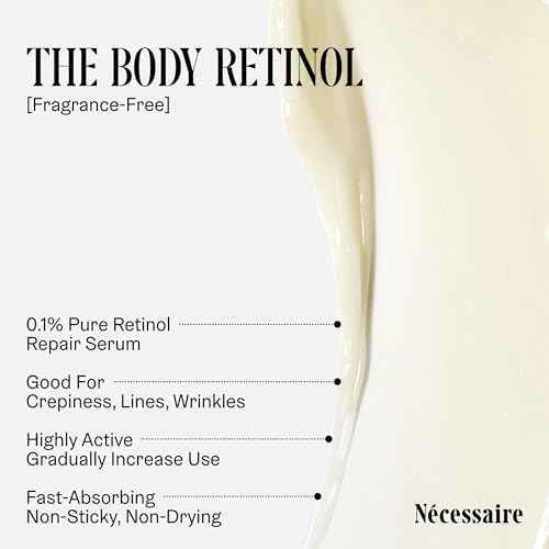 N?cessaire The Body Retinol - Firming Repair Serum + Retinol Body Lotion For Women & Men. Wrinkle + Line Prevention. 0.1% Pure + 10% AHA Crepey Skin Treatment. 5.1 oz