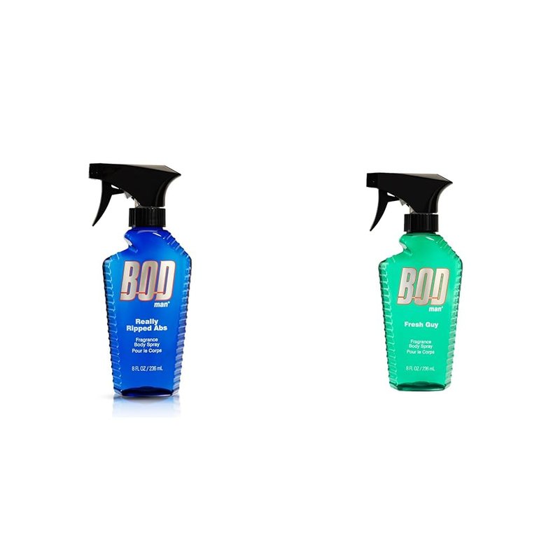 BOD Man Fragrance Body Spray - Really Ripped Abs for Men | 8 Fl Oz Dual Pack