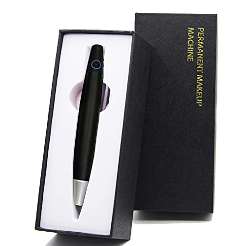 Permanent Eyebrow Makeup Pen Tattoo Rotary Machine 10PCS Needles For Eyebrows,Eyeliners, Lips (Black,AP686B)