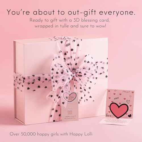 Happy Lolli Power Shower Gift Set ? College Essential Bath Accessories for Women and Teen Girls ? Includes Body Towel, Hair Towel, Wrist Bands, Headband, Face Sponge and More (Fresh in Pink)