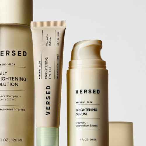 Versed Weekend Glow Vitamin C Serum for Face - Hydrating Face Serum with Niacinamide, Licorice Root & Vit C (1 fl oz)