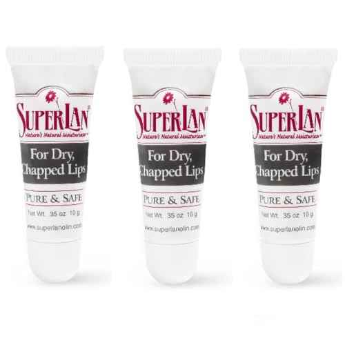 Lanolin Lip Balm 3 pack - Lip Repair for Hot/Dry Weather - Natural Lanolin Nipple Cream - Lip Moisturizer for cracked lips - Hydrating lip care - Ultra pure jojoba oil - Kosher chap stick (1.05 oz)
