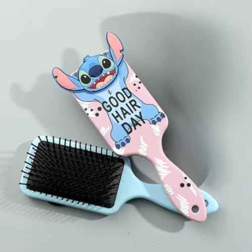 Cute Hair Brush, Cartoon Hair Brushes & 3 Scrunchies, Ultra Soft Detangling Hair Brush, Detangling Wet and Dry Brush for All Hair Types For Girls and Boys