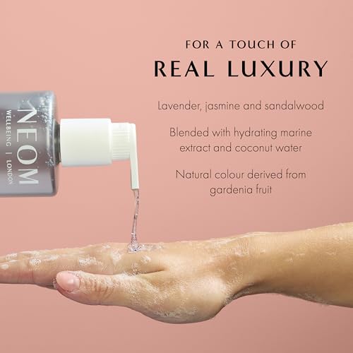 Neom Real Luxury Hand Wash, 300ml | Lavender, Jasmine & Sandalwood I 100% natural fragrances I Cleanses, softens, and replenishes I Refillable
