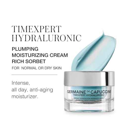 Germaine de Capuccini - Timexpert Hydraluronic I Hyaluronic Acid - Plumping Moisturising Cream Rich Sorbet I Anti-Aging Face Cream - Dehydrated, normal to dry skin - 1.70 oz