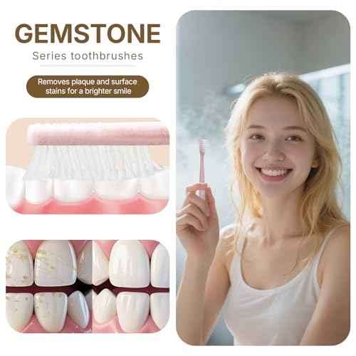 24 Pack Premium Disposable Toothbrush with Tongue Scraper ? Individually Wrapped Bulk Travel Toothbrushes, Soft Bristles for Guests, Hotel, Vacation Rental, Home & On The Go,4 Colors