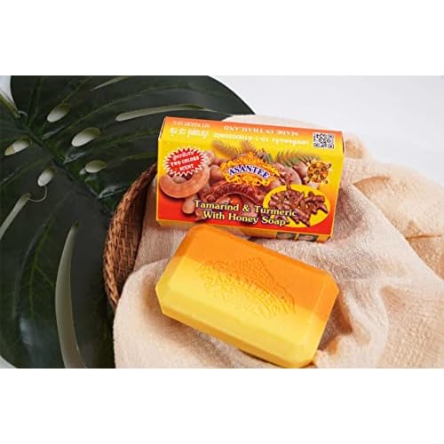 ASANTEE Tamarind and Turmeric with Honey Cleansing Soap Pack of 6