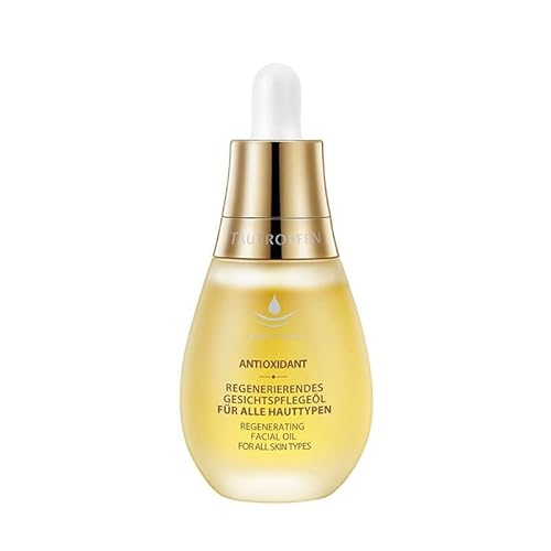 Tautropfen natural cosmetics regenerating facial care oil (35 ml), light texture, quickly absorbed, with coenzyme Q10 & amaranth oil, anti-aging facial oil for all skin types