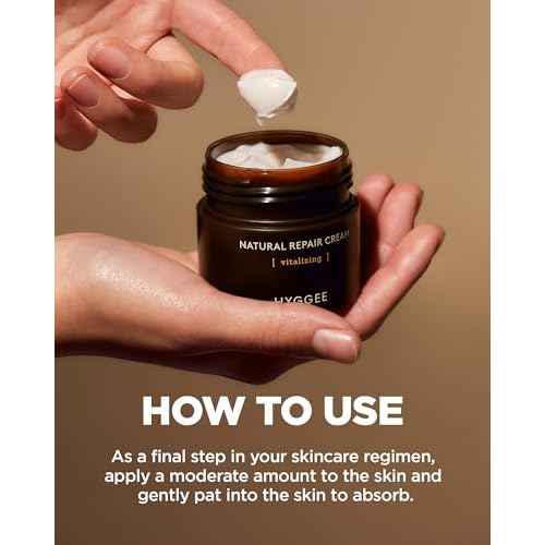 Natural Repair Cream - Vegan Red Ginseng & Peptides Nourishing Moisturizer for Enhanced Elasticity and Vitality - Anti Aging, Firming, Hydrating Face Cream for Rough and Dry Skin, 1.69oz.
