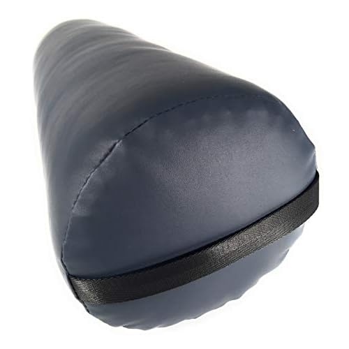 Fluffy Massage Bolster Pillow by NRG - 8"W x 26"L Full Round Massage/Spa Table Bolster with Carrying Strap - Supports Neck, Knees or Ankles - PVC Free Vinyl Upholstery - CFC Free Foam - Color: Agate