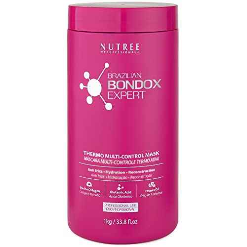 Hair Treatment Masks ? Brazilian Bondox Thermal Repair Mask for Frizzy,Damaged Hair ?With Collagen from Seaweed & Almond Oil ? Intensive Moisture & Straightening Treatment(BRAZILIAN BONDOX 33.8 fl.oz)