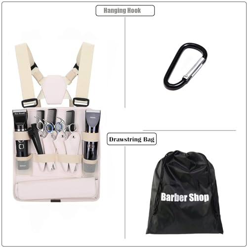 Leather Fashionable & Functional Chest Rig Bag for Barbers, Stylish Haircut Tools Storage Chest Bag for Barber