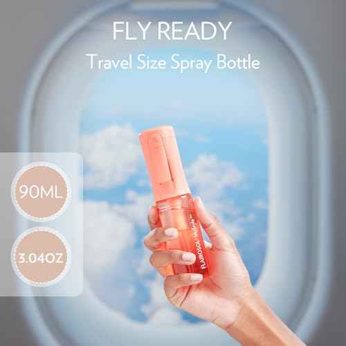 FLAIROSOL MyStyle, Spray Bottle for Hair- 3 Pack Small Travel Spray Bottle, Ultra Fine Continuous Water Mist for Face, Hairstyling, Salon, Cleaning, Beauty, Toners, Hydration & Makeup, 3.04oz / 90ml