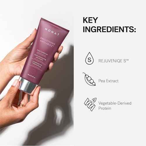 MONAT Smoothing Deep Conditioner with Rejuveniqe¢ç - Anti-Frizz, Long-Lasting Frizz Control for Damaged Hair - Net Wt. 178 ml / 6 fl. oz