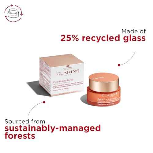 Clarins Extra-Firming Energy Moisturizer | 2-in-1 Anti-Aging Day Cream | Radiance Boost | 1.7 Ounces