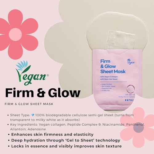 Best Collection ? Premium Vegan Korean Sheet Mask Set (12 Sheets) | Firming, Hydration & Glow | Clean Beauty, EWG & Vegan Certified