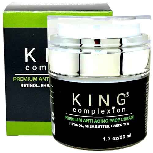 Black Mens Organic Anti Aging Face Cream - Premium - Lightweight - Non Greasy - Easy Pump Jar - Won't Irritate - All Skin Types - Black Owned - Mens Face Moisturizer (1.7 oz)