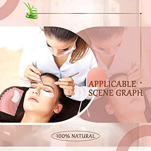 500 Pairs Under Eye Gel Pads Natural Eyelash Extension Gel Pads Patches Kit for Eyelash Extension Supplies Bulk Beauty Tools, Fit Most Eye Shape