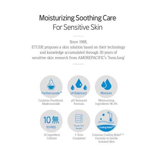 ETUDE SoonJung pH5.5 Relief Toner, Toner for Face, Hydrating Toner for Sensitive Skin, Vegan Face Toner, Panthenol, Madecassoside, Moisturizer, Korean Skin Care, Korean Toner, Beauty (11.83 Fl Oz)