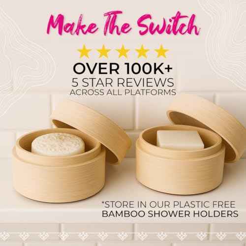 Viori Coconut Bliss Advanced Repair and Moisturizing Shampoo Bar - Made with Rice Water for Hair Growth - Handcrafted Sulfate Free Shampoo