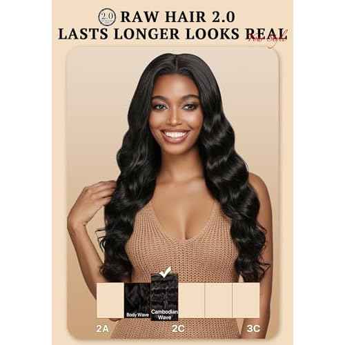 TRIIPPY Real Raw Cambodian Natural Wavy Bundles Human Hair,100% Cambodian Raw Hair Sew in Weave Single Bundle,Triple The Lifespan Over Regular Virgin Hair Bundle,No.1 Raw Hair Brand On Amazon(14 Inch)